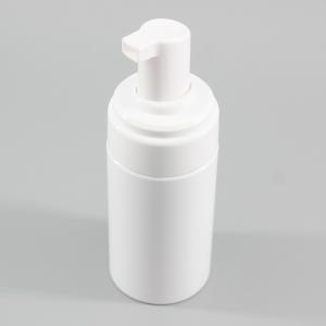 China White PET Cosmetic Bottle Cylinder Foam Facial Cleanser Bottle 120ml wholesale