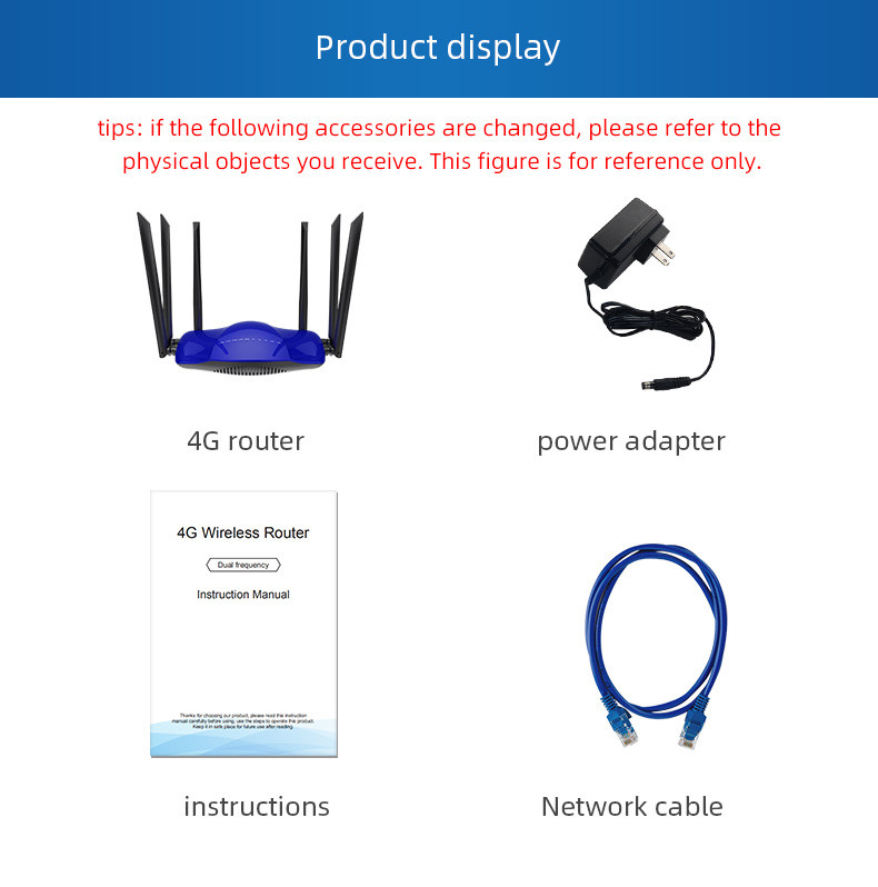 Purple Lan With Sim Card Slot 5G 1200Mbps WiFi Router Dual Band