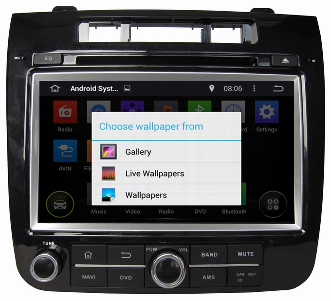 Ouchuangbo Car Radio Android 4.4 for Volkswagen Touareg (2010-) Auto Radio Stereo DVD Multimedia Kit OCB-8009D