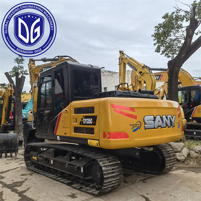 Sy135 13.5 Ton Used SANY Excavator With Multiple Energy Saving Designs