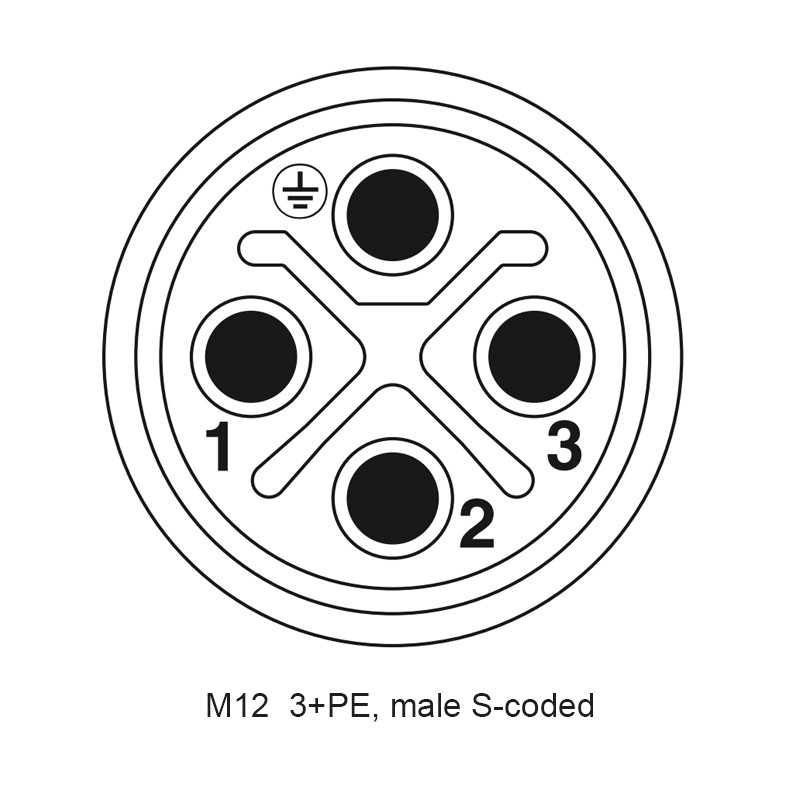 4P Circular Multipole M12 Waterproof Connectors PCB Quick Lock Type Metal Electrical Connector