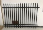black powder painted used aluminium picket fence