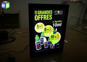 China Hotel Magnetic Advertising Light Box Poster Frameless With Acrylic Sheet wholesale