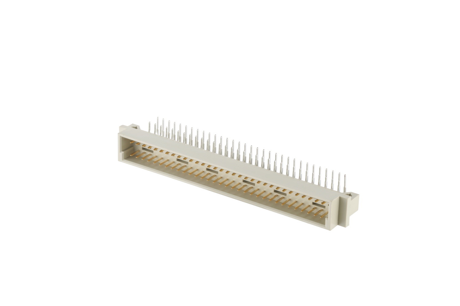 Male Header DIN 41612 Connector , Right Angle Header Connector Gold Flash
