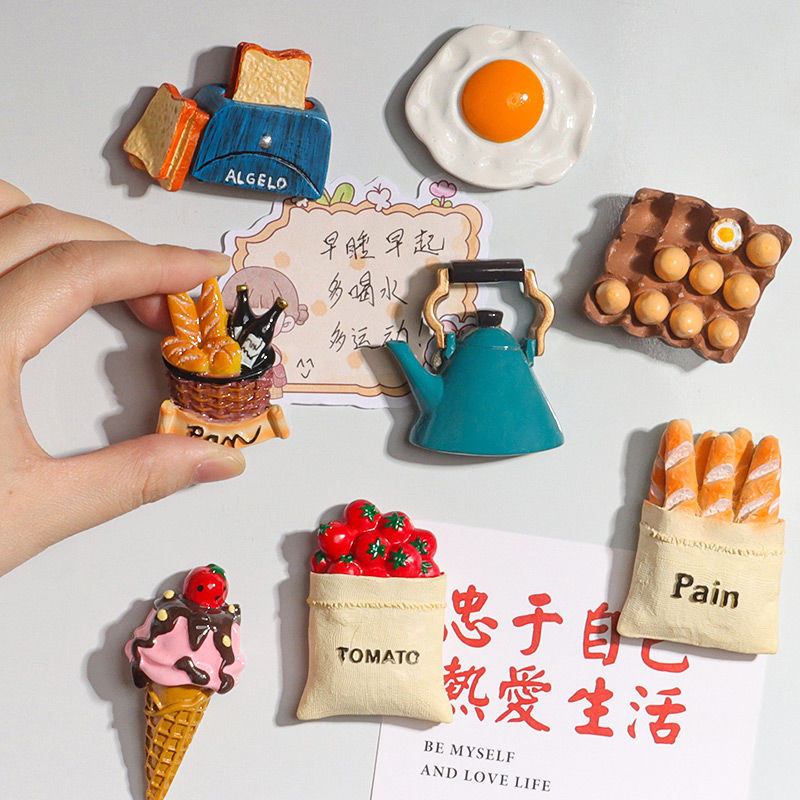 Customized Logo 3D Soft PVC Rubber Fridge Magnets For Fridge Decoration Zinc Alloy Material