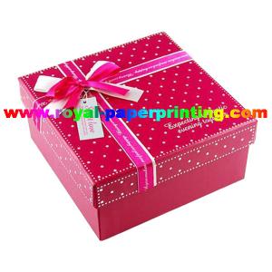 China colorful lid and base cosmetic / jewelry paper box printing wholesale