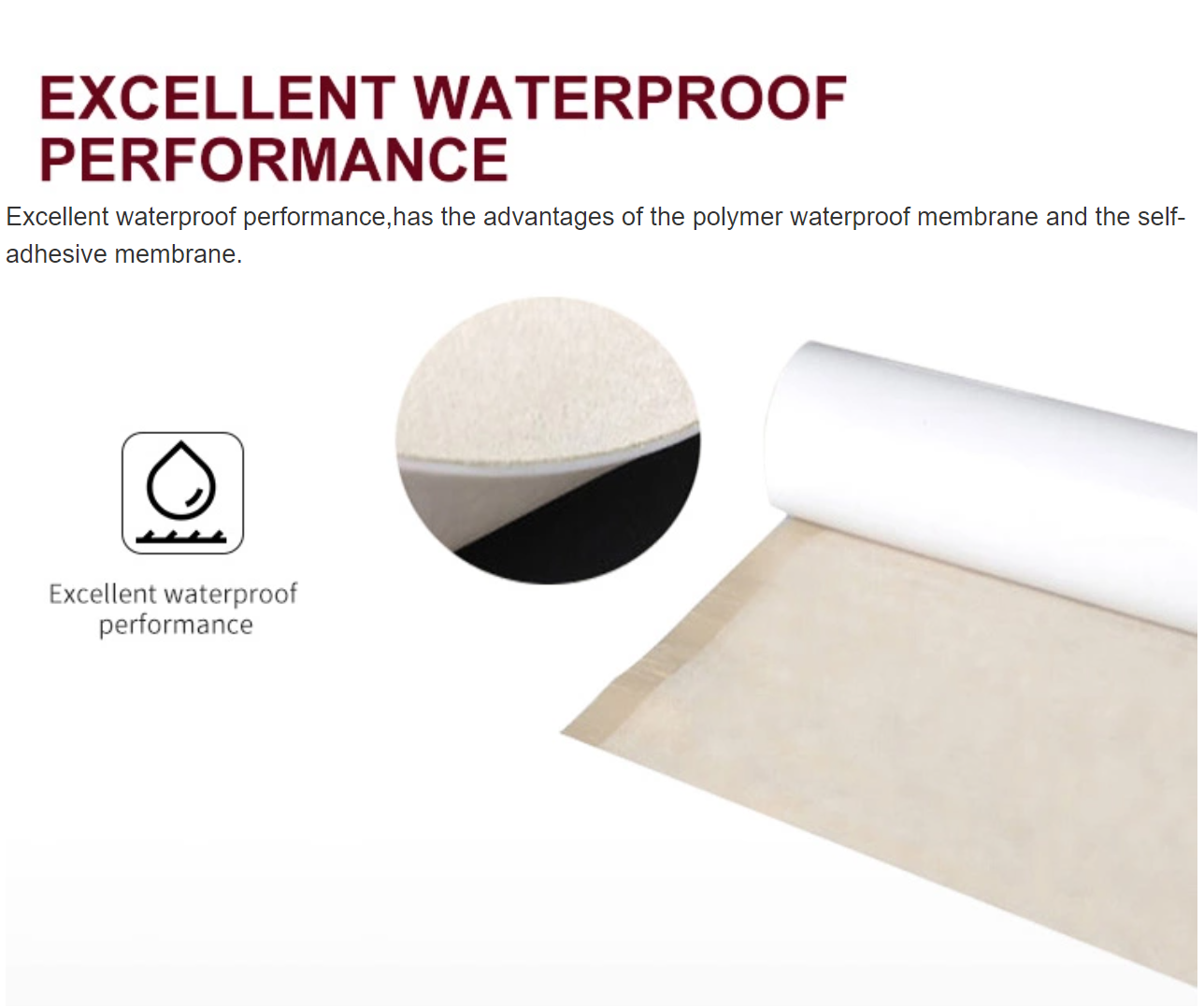UV Resistant HDPE Board Pond Liner for Basement Waterproofing Material