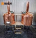 Hotel / Restaurant Micro Beer Brewing Equipment , 300l Red Copper micro brewery