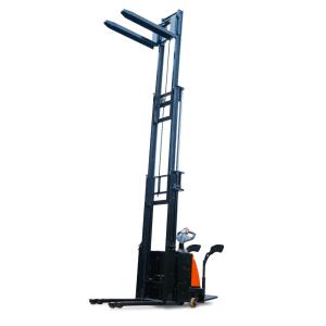 China 5000mm Triple Mast 2000kg Walk Behind Powered Pallet Stacker on sale