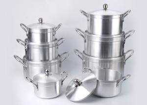 China Tempered Glass Lid 6pcs 36cm Aluminium Saucepan Sets wholesale