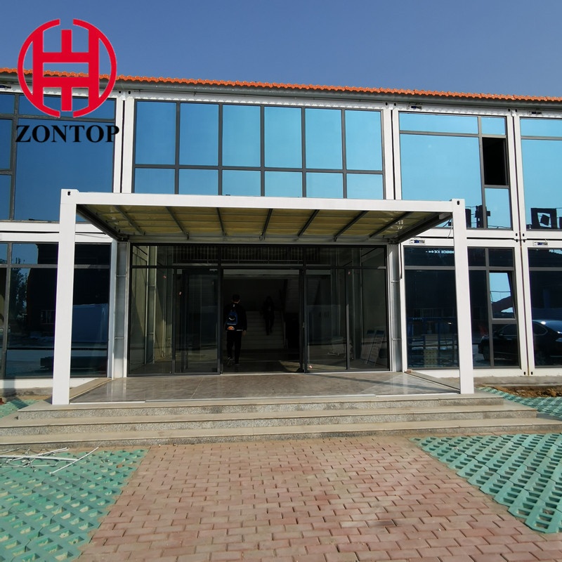 Zontop low cost detachable mobile customized size free style new design prefab 40ft container houses