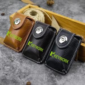 China Eco Travel Folding Portable Sunglass Case Holder Handmade Leather wholesale