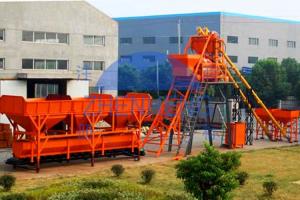 China Stationary Hzs60 Concrete Batching Plant High Performance Electric Power wholesale