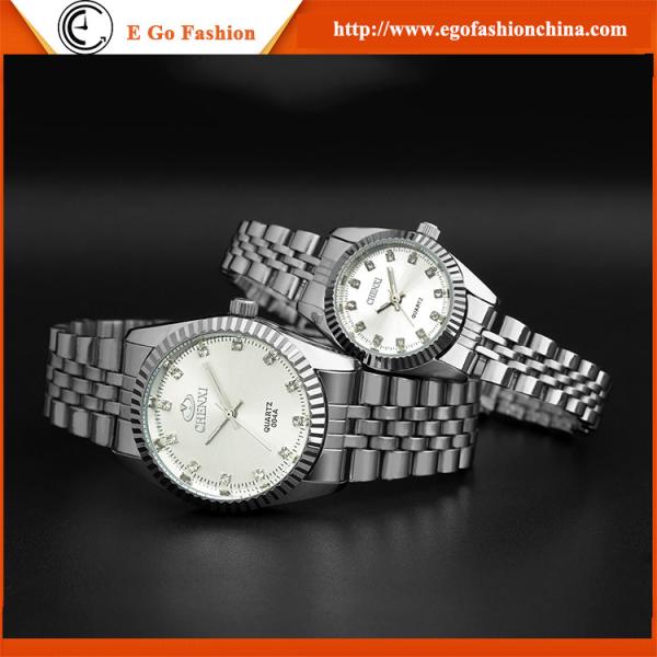 004A Couple Watch Pair Watches Man Woman Watch Ladies Watches Stainless Steel