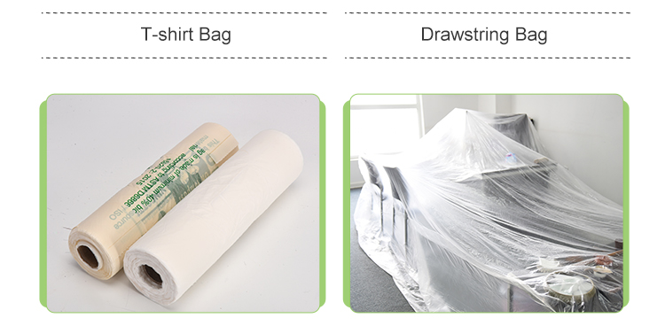 Beige Produce Bags On A Roll For Household Keep Fruits And Vegetables Fresh In Freezer Packaging