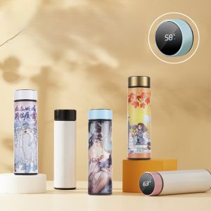 Sublimation Blank Vacuum Smart Reminder Thermos Flask Led Digital Temperature