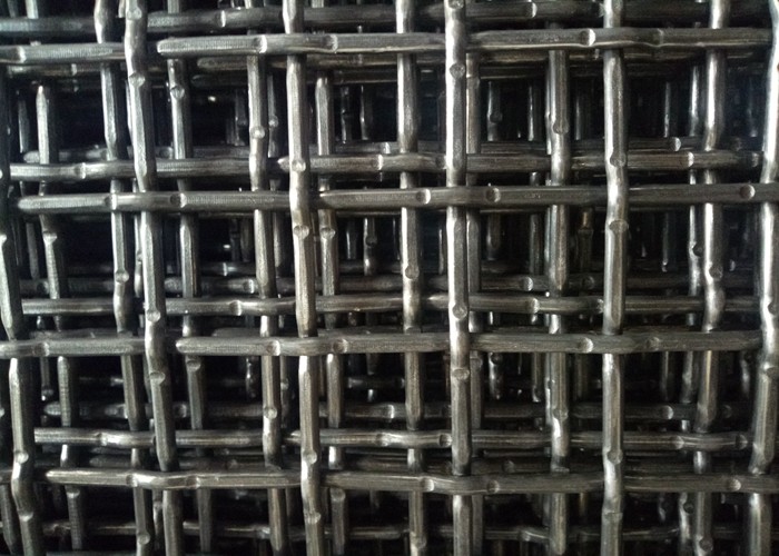 Lock Crimped Wire Mesh Carbon Steel Surface Untreatment Wear Resistance