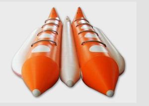 China Large Water Rescue 8 Person Flying Inflatable Banana Boat For Adults / Kids wholesale