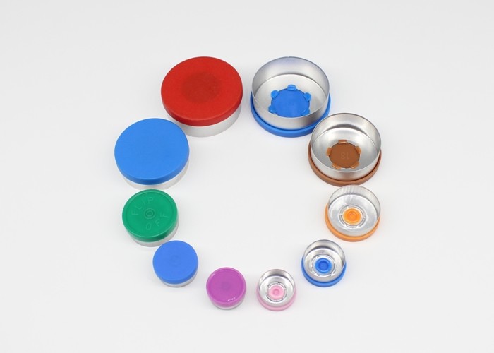 Aluminum Plastic Vial Caps Tear Off Type Customized Color CE Certificated