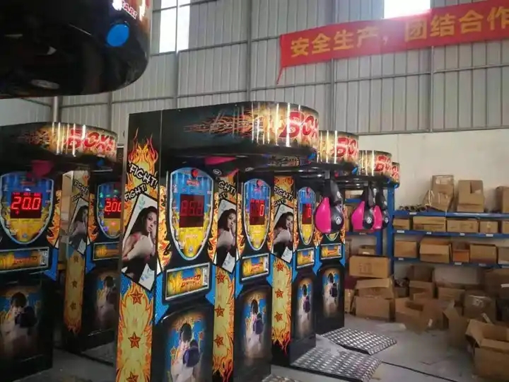 AU Plug Coin Operated Punchbag Machine Dragon Punch Boxing Machine