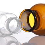 100ml Square Clear Medicine Bottles High Borosilicate Glass