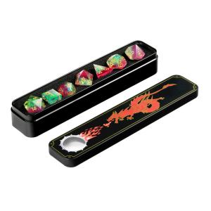 China 7 Piece Polyhedral Gaming Dice Set Manual Grinding Resin Material wholesale