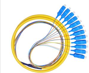China Polish UPC / APC Pigtail Fiber Optic Cable High Temperature Stability wholesale
