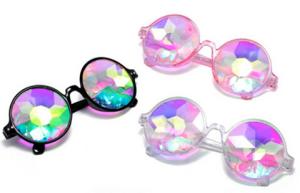 China Plastic Hony Newest Product , Flower Lense Kaleidoscope Glasses For Dance Musice Fesvital wholesale