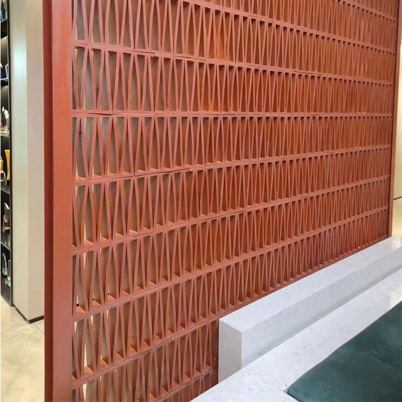 Terracotta Jali block decorative tiles exterior wall building brick