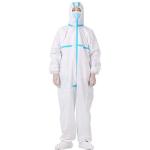Breathable Disposable Protective Clothing With Elastic Cuff / Waist / Hood