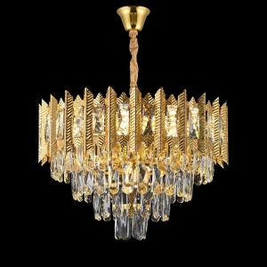 Wholesale Retractable Crystal Chandelier Ceiling Fan With Light And Remote