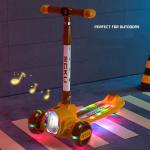 Collapsible Scooter for Kids Ages 3-12 Adjustable Height Four Wheels Max Load