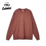 Wholesale Streetwear Embroidered Gym Sports Oversized Brown Hoody 100% Cotton
