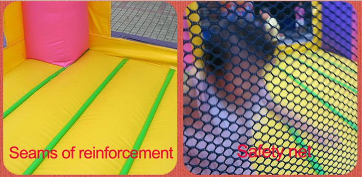 2017 New Style Huge Outdoor Inflatable Bounce with High Slide with Inflatable Rock Climbing