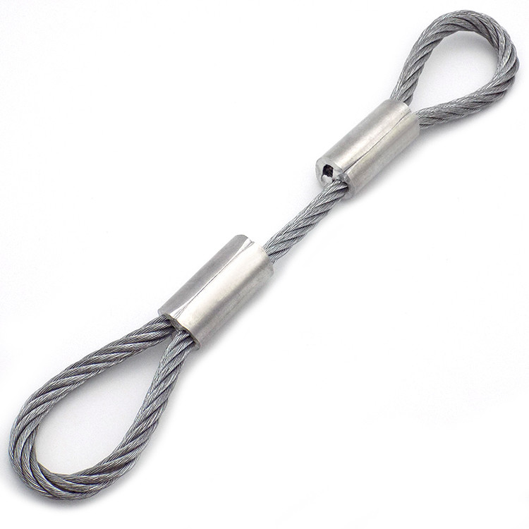 High Quality 1.5-3mm Rust and Corrosion protection Wire Rope Assembly Set Stainless Steel Wire Rope With Loop