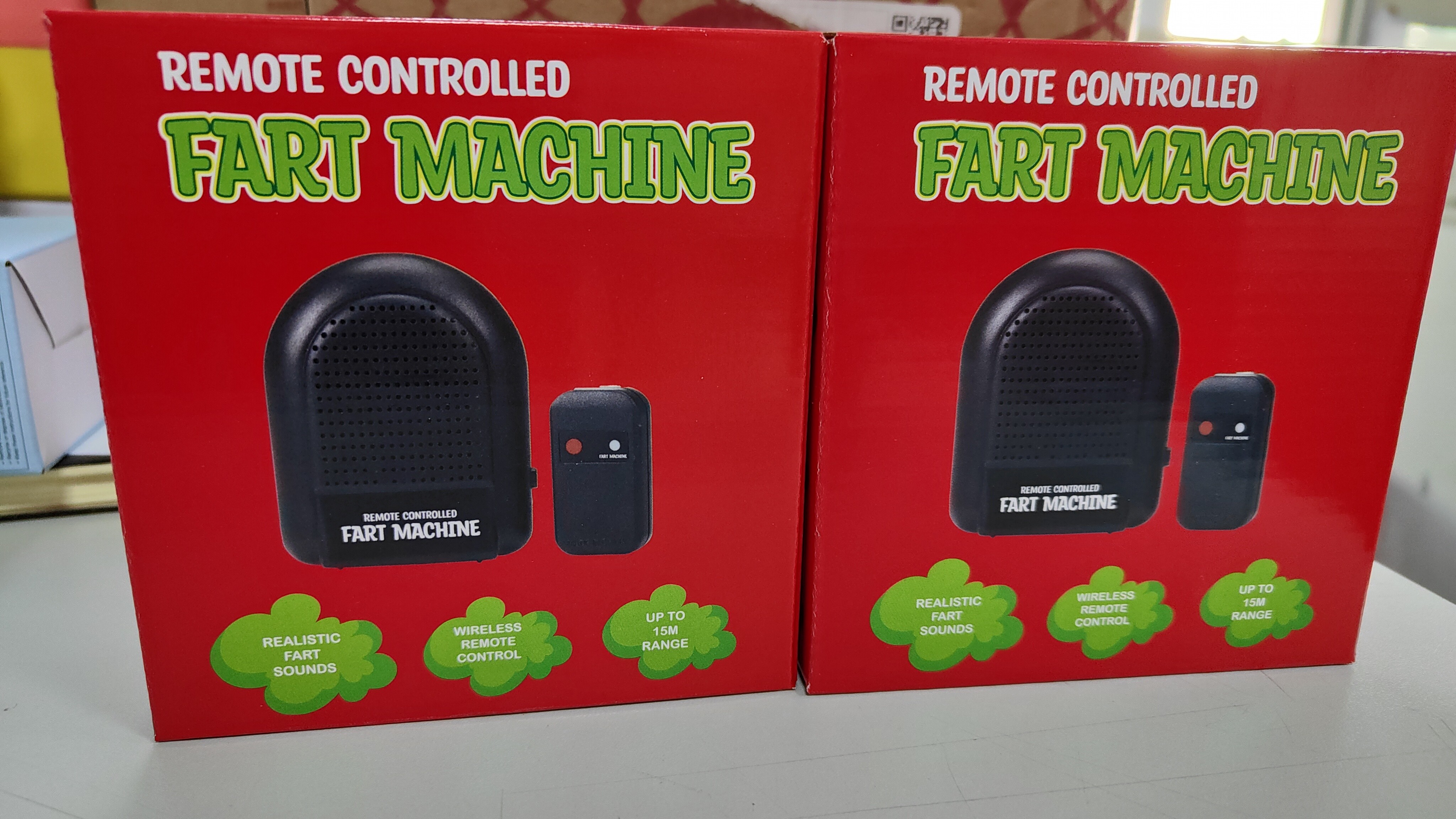 Abs Black Adult And Children Amusement Funny Fart Machine With Remote Controller