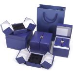 Double Door Storage Velvet Jewelry Box for Newest Style Packaging of Luxury