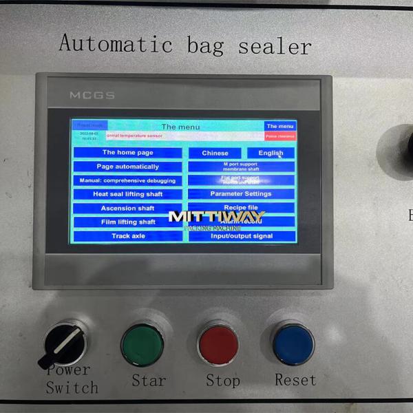 Margarine Bag Folding Machine High Speed Poly Bag Sealer Machine 5KW