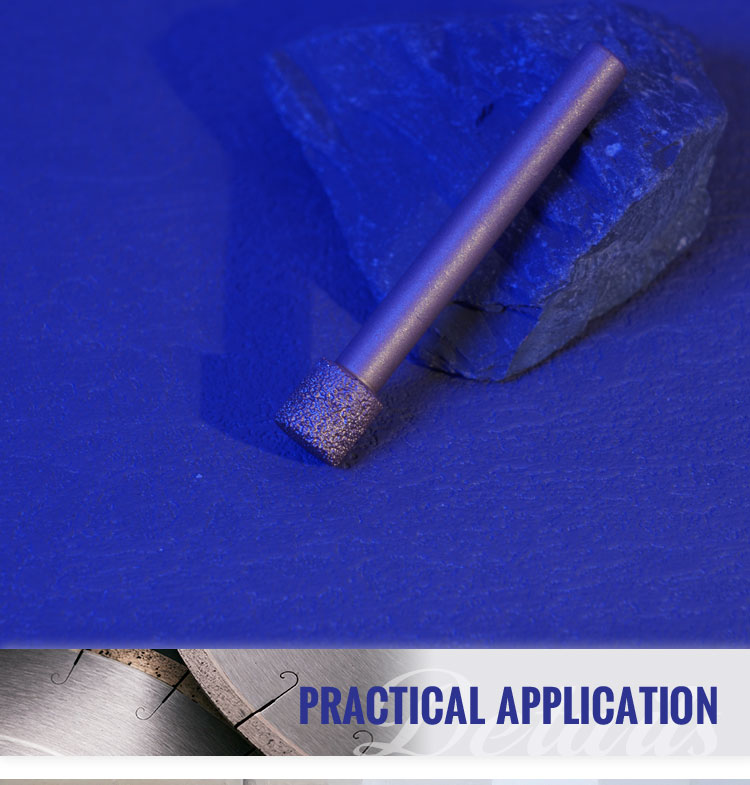 Stone Slab Milling Cutter Electroplated Engraving Bit with Diamond and Diamond Powder
