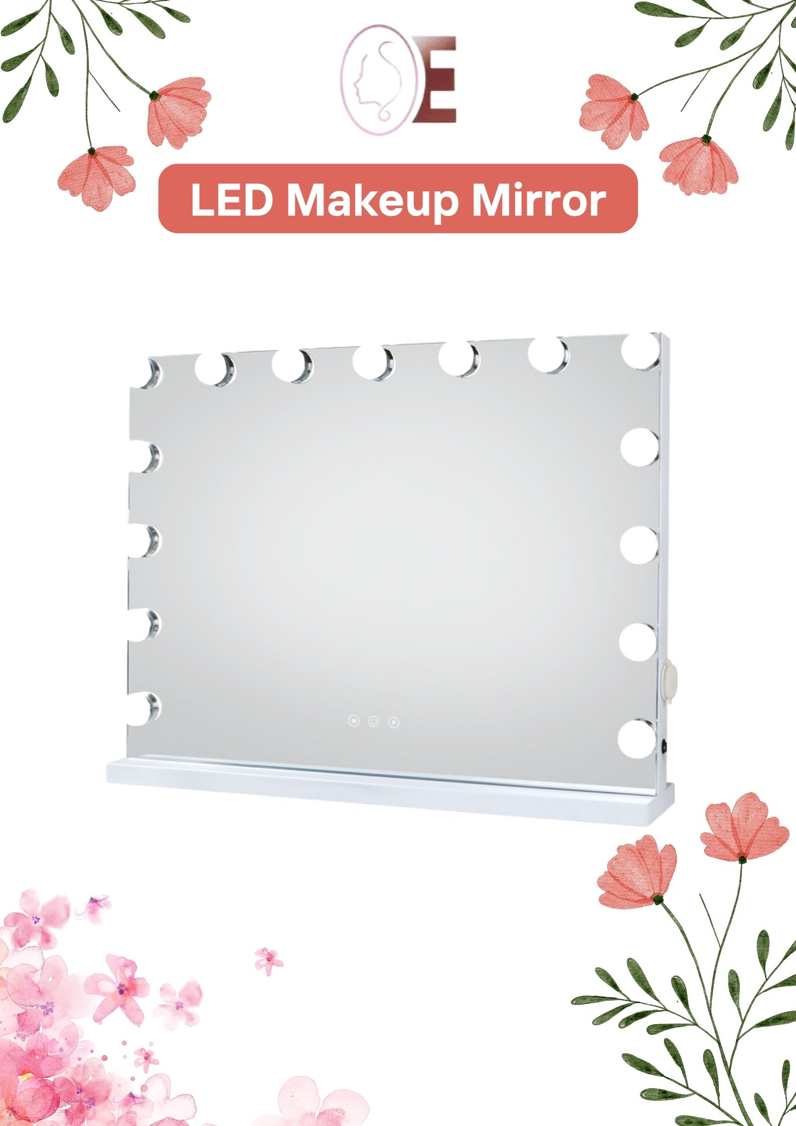 Makeup Hollywood Mirror 80 X 60 Rechargeable Vanity Mirror