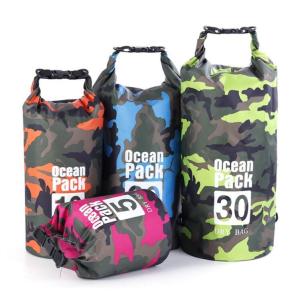 China OEM 5L Polyeaster Camouflage 190T Waterproof Dry Bag wholesale