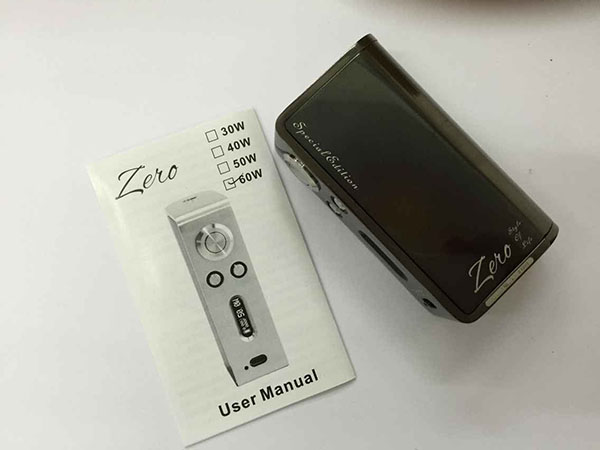 Malaysia Hot Selling Zero Mod 60w Temperature Control Zero Mod With Evolv Dna 40 Chip