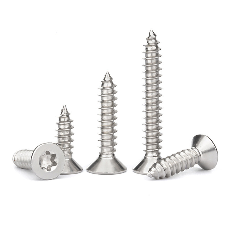 Stainless Steel Self Tapping Screws , Flat Head Torx Self Tapping Screw