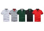 Colorful Short Sleeve Mens Cotton Polo Shirts Blank , Women Embroidered Polos