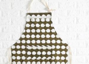 China Puting Kitchen wear cooksmart wipe clean Apron pocket diablement fort cotton Hedgehog tree wholesale