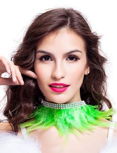 China 9 Colors Feather Dance Costumes Fabulous Feather Chocker Necklace Accessories wholesale