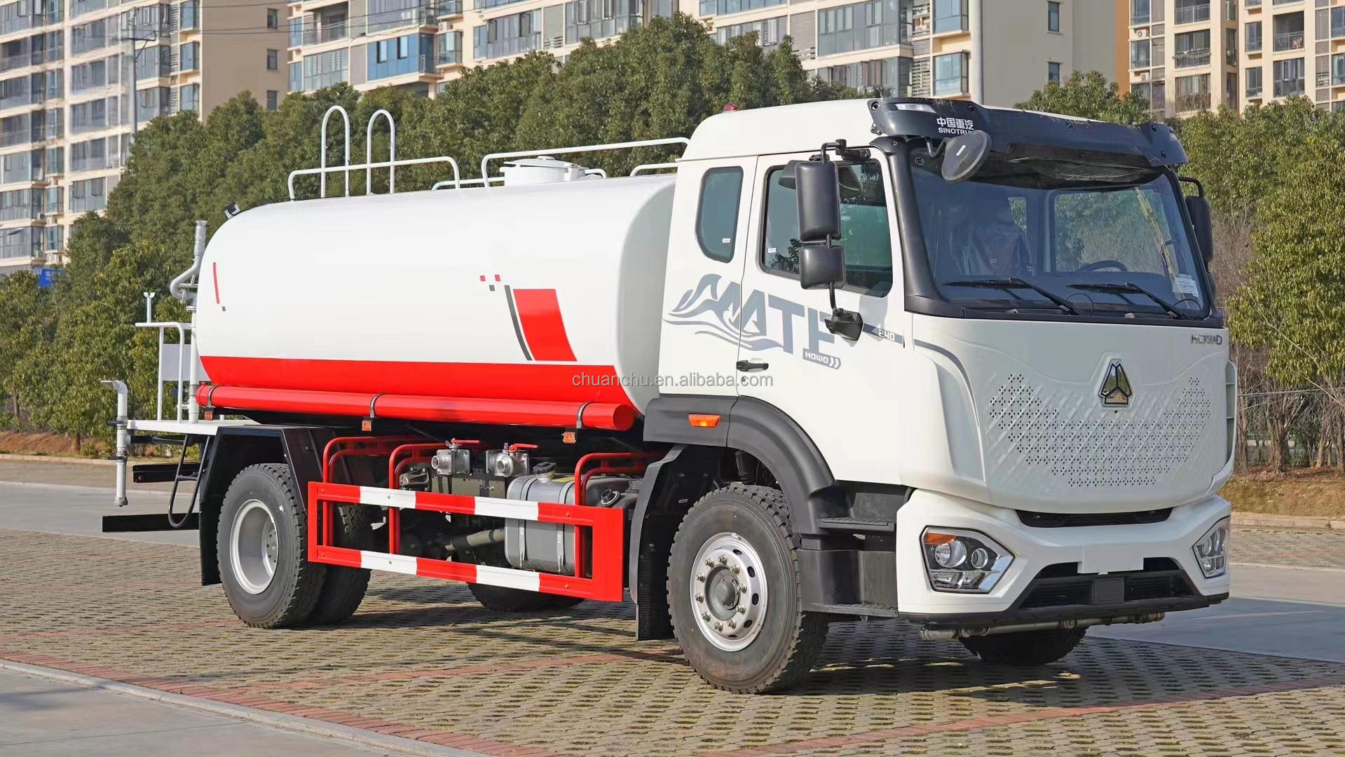 Manual Transmission Type Diesel Fuel Type 140 HP 10 CBM 12tons Water Tanker Truck for Water Sprinkling Operations