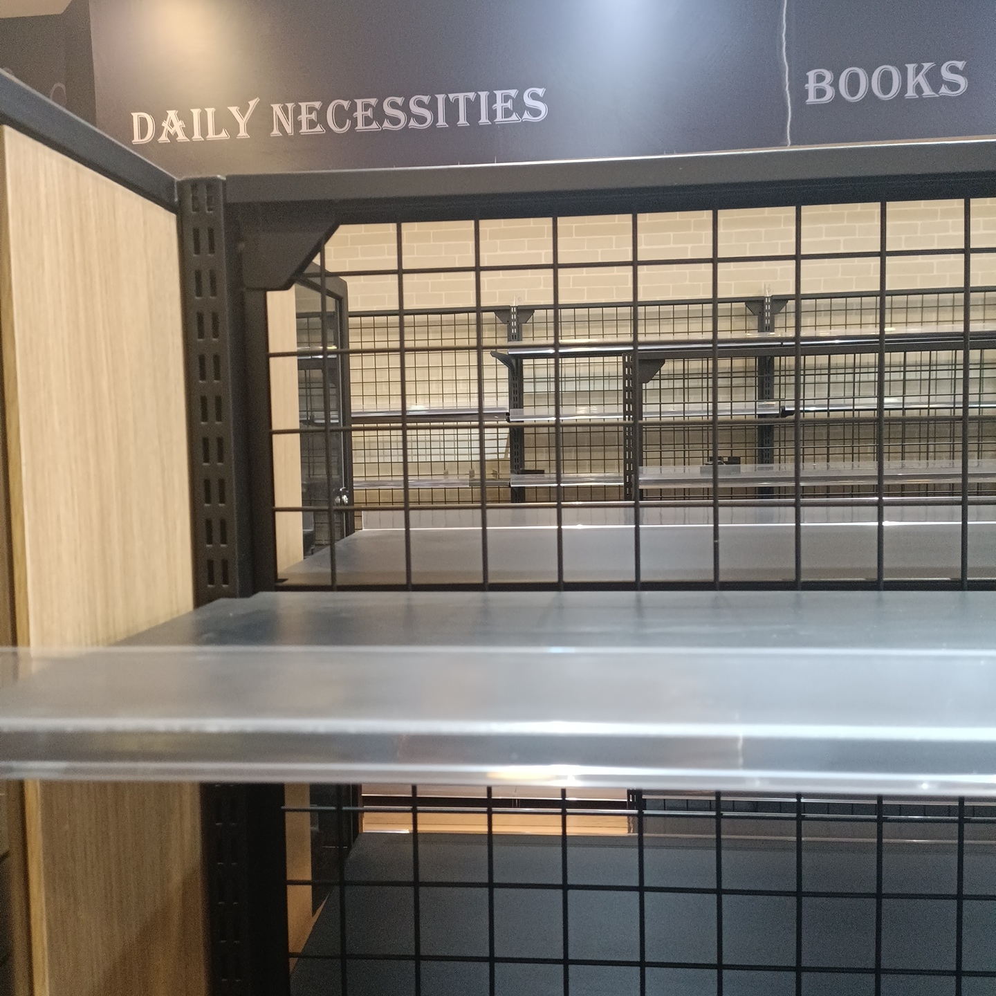 900mm 1500mm Gondola Display Shelving Steel Q195 2 Sided Shelf