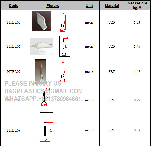 Fiberglass Support FRP Beam Plastic Cast Iron Slat Floor Beam Support Farrowing Crate