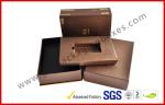 Special Brown Paper Sleeve Electronics Packaging , Promotion Gift Packaging for